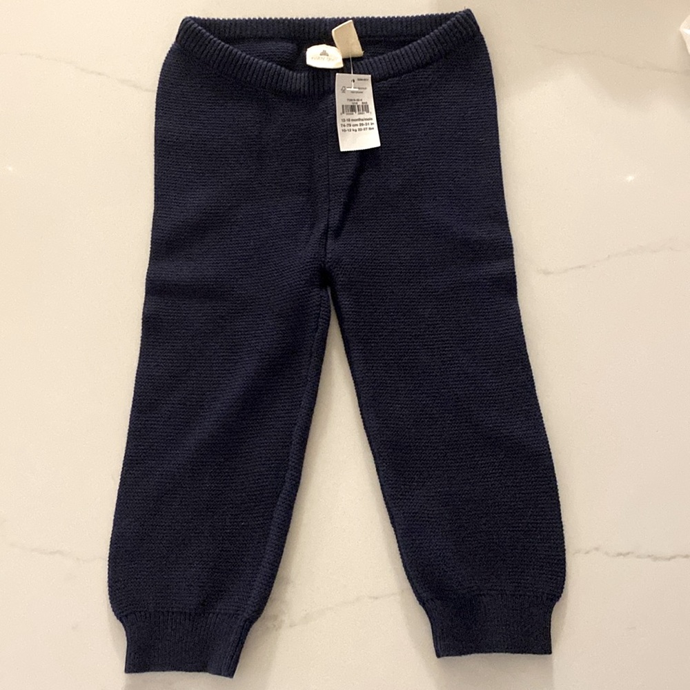 ⚫️ GAP ⚫️ navy knit pants - size 12-18 months